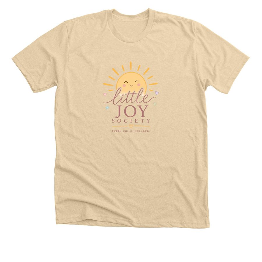 Little Joy Society Signature Tee, a Heather Soft Cream Premium Unisex Tee