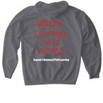 IBPL Shirts are here!, a Charcoal Gildan Softstyle Pullover Hoodie (back-view)