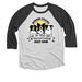 Border Collies are Like Chips, a Black and Heather White 3/4 Sleeve Baseball Tee