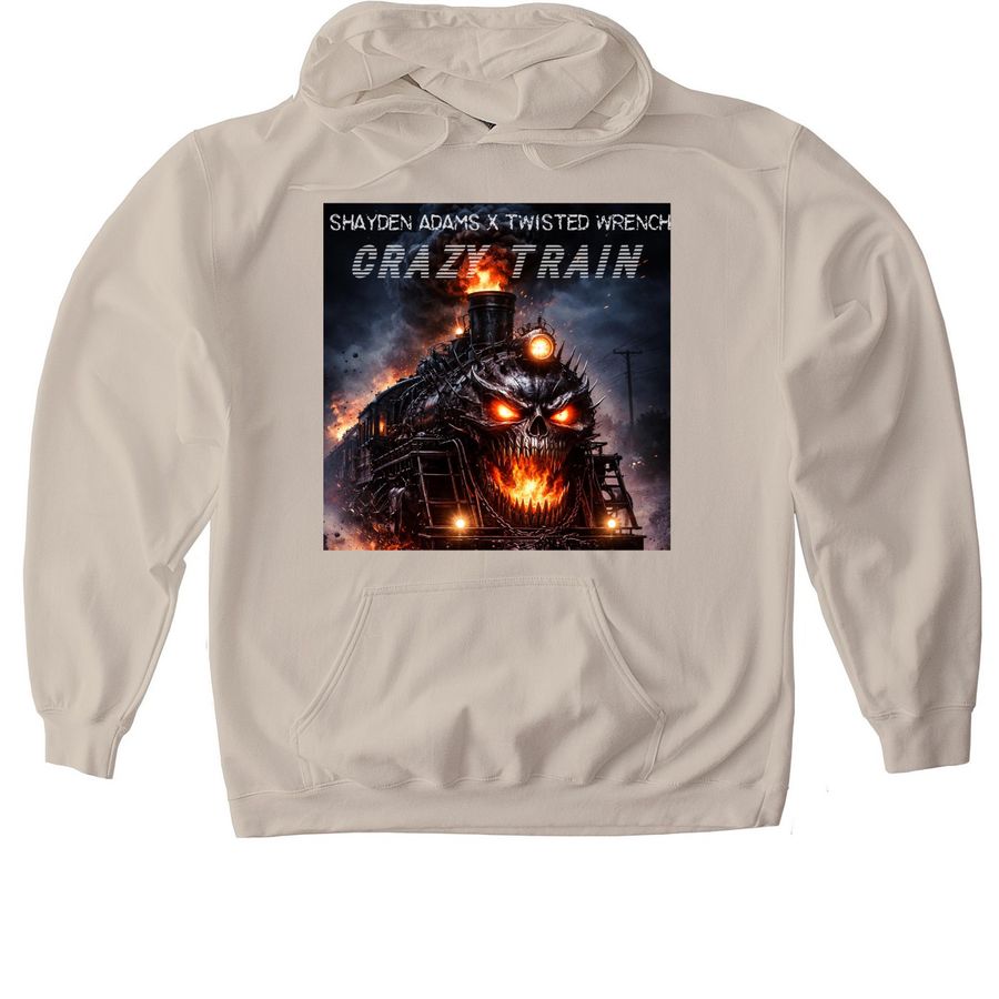 Crazy Train Tee&nbsp;, a Sand Gildan Softstyle Pullover Hoodie
