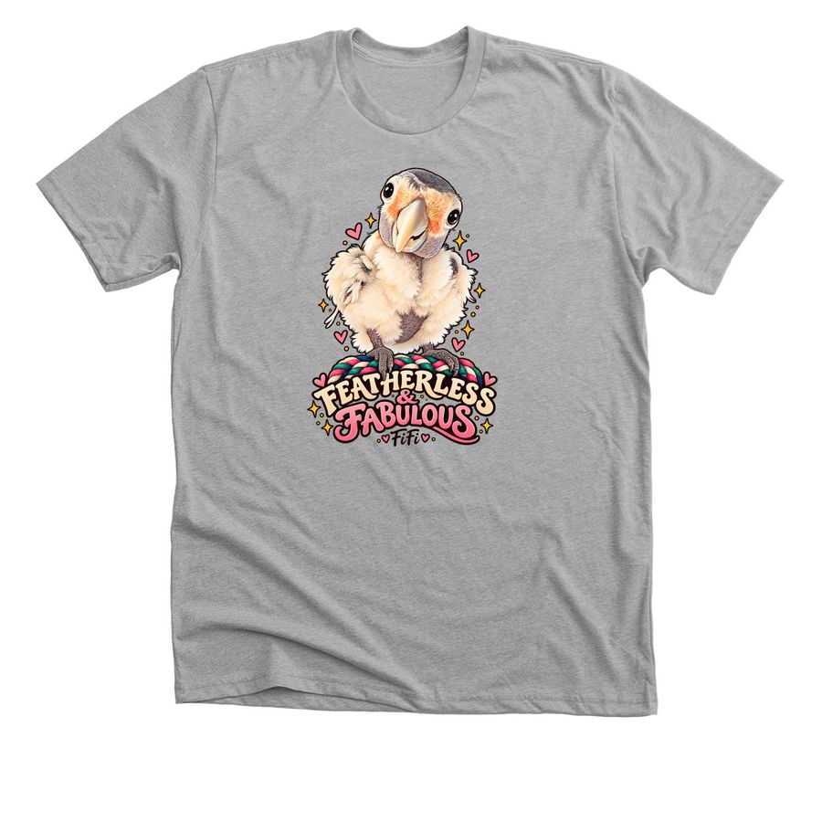 Featherless & Fabulous, a Athletic Heather Premium Unisex Tee
