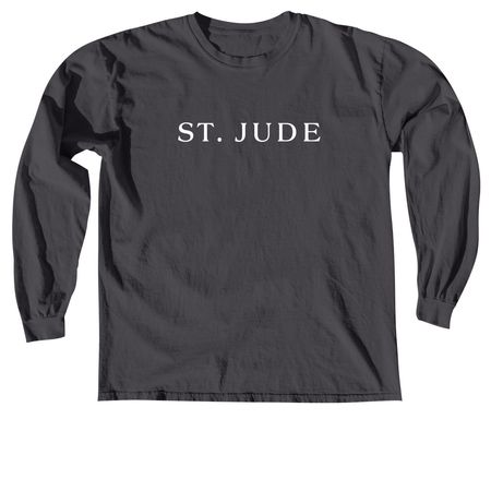 St. Jude&nbsp;, a Graphite Comfort Colors Long Sleeve Tee