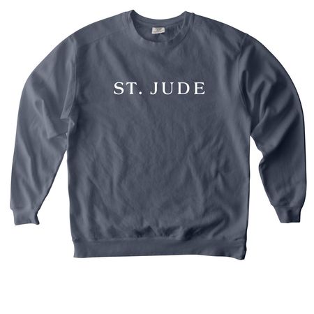 St. Jude&nbsp;, a Denim Comfort Colors Crewneck Sweatshirt
