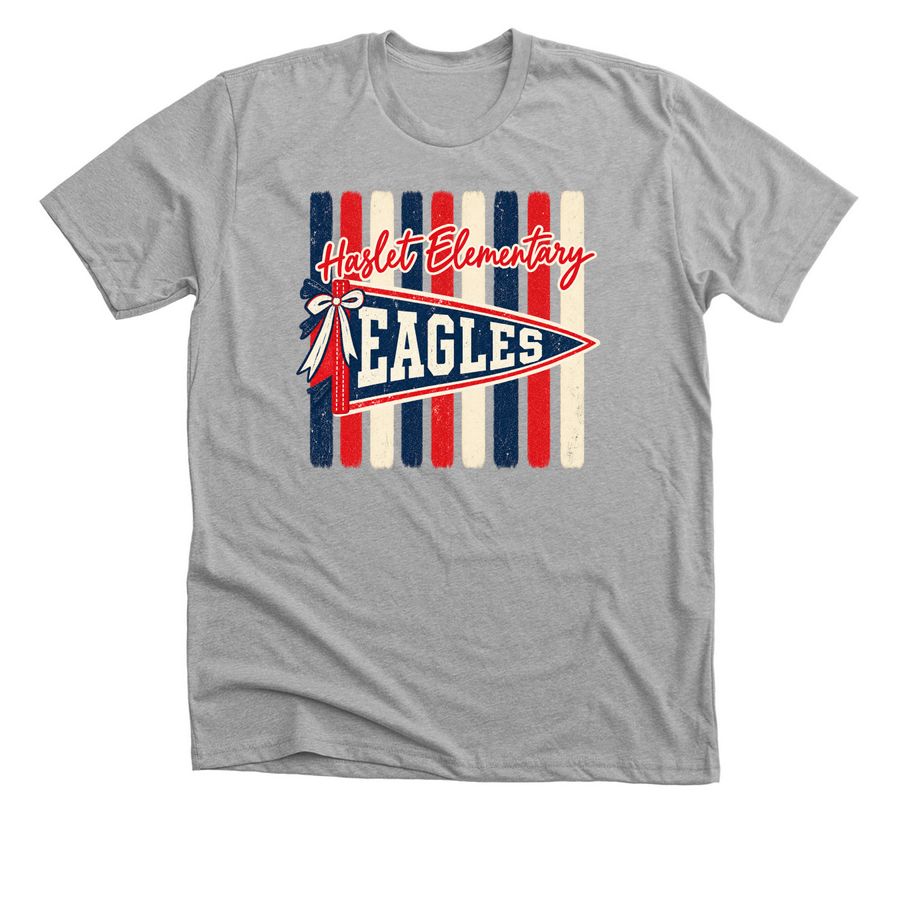 Vintage Haslet Eagles Pennant, a Athletic Heather Premium Unisex Tee