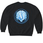 Ajs fall/winter&nbsp;, a Black Softstyle Crewneck Sweatshirt (back-view)