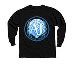 Ajs fall/winter&nbsp;, a Black Youth Long Sleeve Tee (back-view)