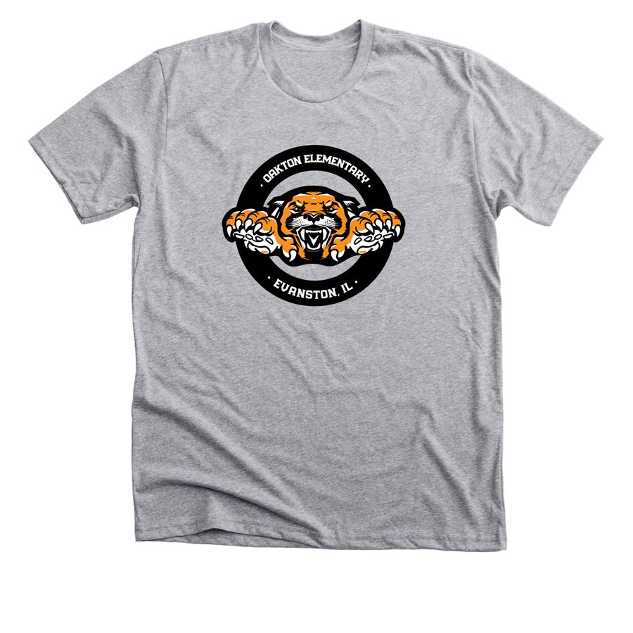 2024-2025 Oakton Cougar Shirt, a Athletic Heather Premium Unisex Tee