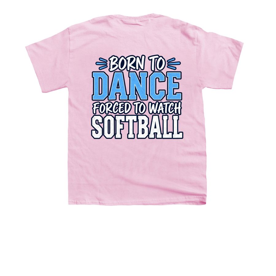 Born to Dance, a Light Pink Youth Unisex Tee