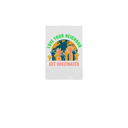 Yard Sign, a White 12" x 18" Yard Flag
