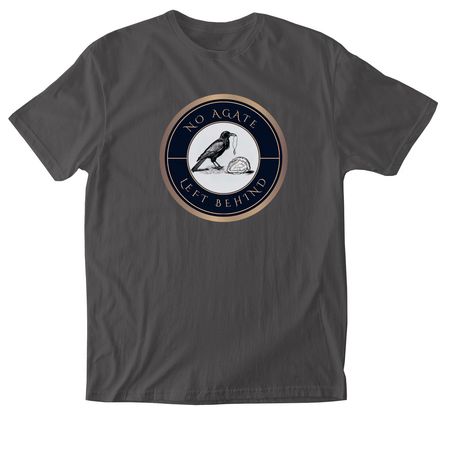 NO AGATE LEFT BEHIND - Featuring NRS Logo, a Charcoal Softstyle Cotton Tee