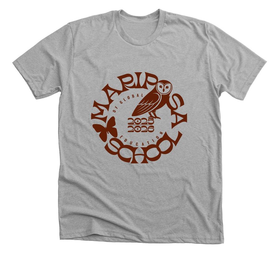Be Present Mariposa 2025-2026 -Unisex, a Athletic Heather Premium Unisex Tee