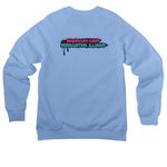 Camp Changed My Life - Adult, a Carolina Blue Premium Raglan Crewneck Sweatshirt (back-view)