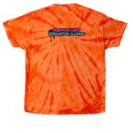 Camp Changed My Life - Adult, a Orange Classic Tie Dye Tee (back-view)