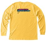 Camp Changed My Life - Adult, a Heather Yellow Gold Premium Long Sleeve Tee (back-view)