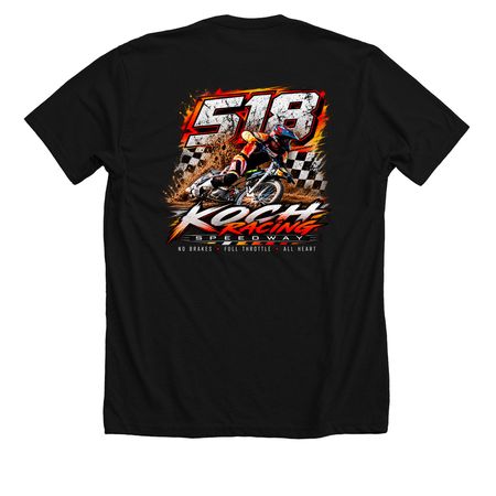 Full Throttle - Regular&nbsp;, a Solid Black Blend Premium Unisex Tee (back-view)