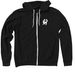 Black Walnut Books Coyote, a Black Zip Up Hoodie