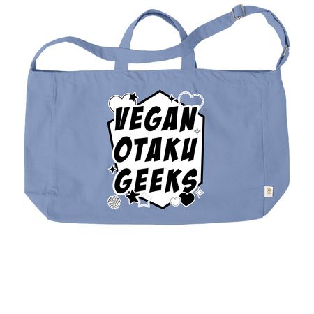 Vegan Otaku Geeks - Crossbody Tote, a Elemental Blue Reclaimist G2G Tote Bag