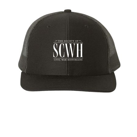 SCWH Printed Hats, a Black Printed Snapback Trucker Cap