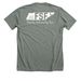 FSF Front and Back Logo, a Deep Heather Premium Unisex Tee (back-view)