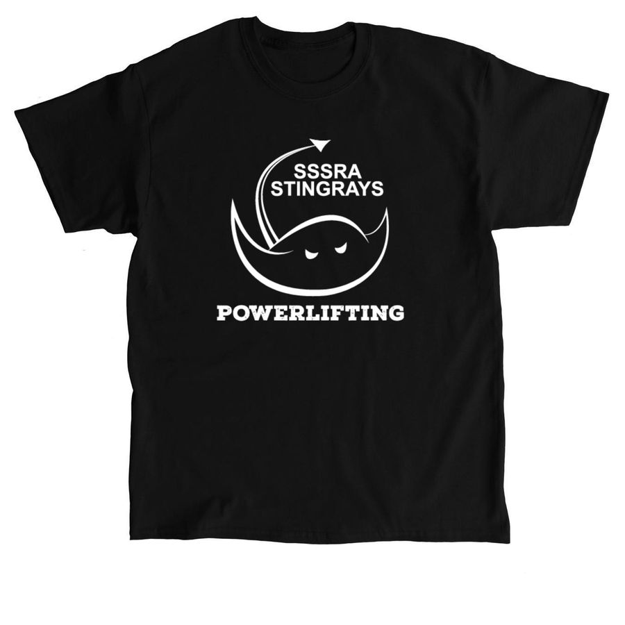 SSSRA Stingrays Powerlifting, a Black Classic Unisex Tee