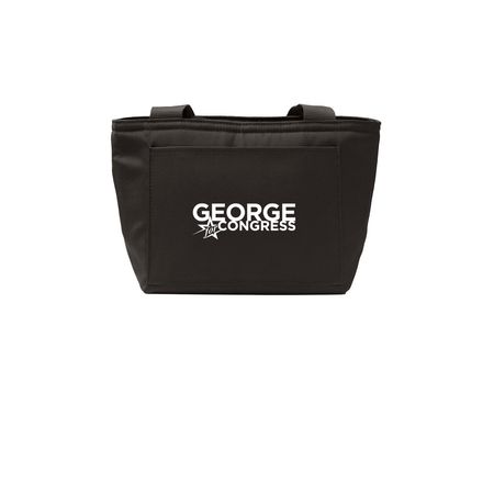 George Austin For Congress Lunch Tote, a Deep Black Insulated Lunch Tote