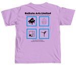 Balkoia Arts Limited -Tees & Sweatshirts, a Neon Violet Comfort Colors Unisex Tee (back-view)