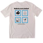 Balkoia Arts Limited -Tees & Sweatshirts, a Ice Grey Softstyle Cotton Tee (back-view)