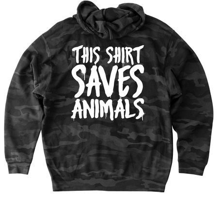 Little Woods 2025, a Black Camo Heavyweight Camo Pullover Hoodie