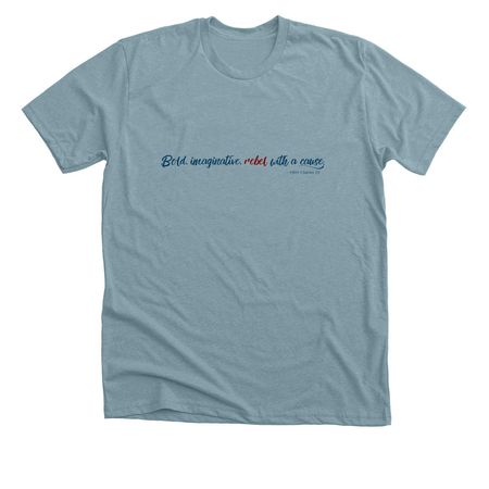 Rebel. T-shirts (light), a Heather Blue Lagoon Premium Unisex Tee
