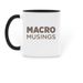 Macro Musings NGDP Target Mug, a Black Two-Tone Ceramic Mug (back-view)