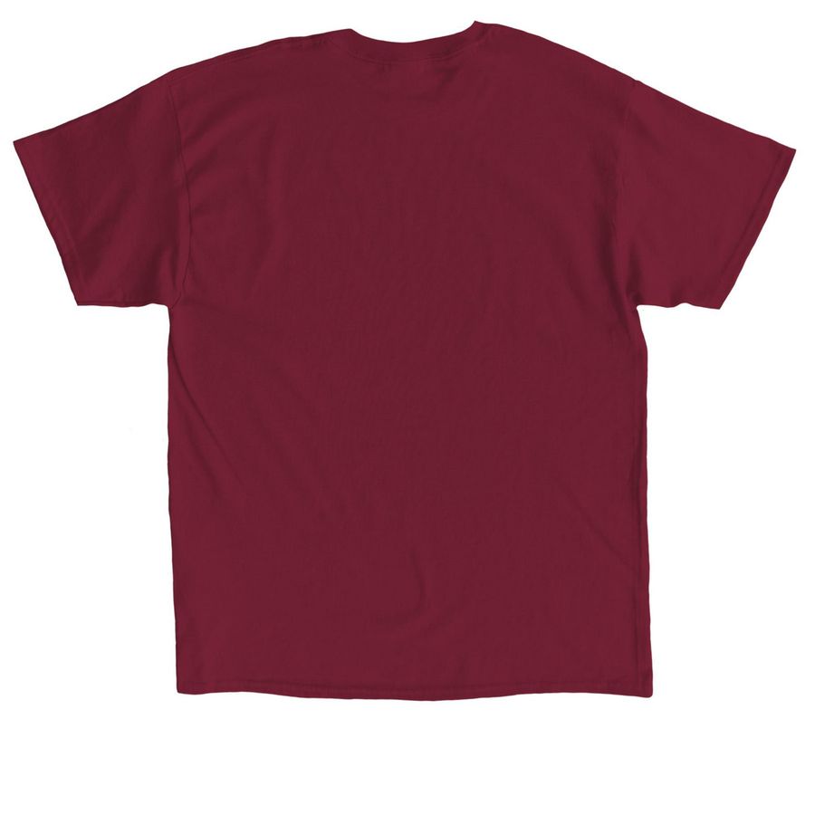 Bison shirt 3, a Cardinal Red Classic Unisex Tee (back-view)