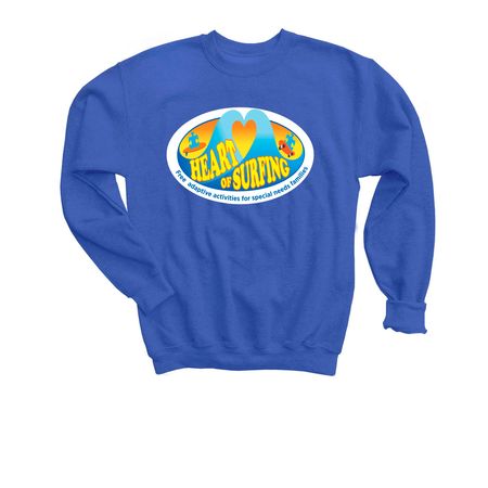 Heart of Surfing-Ocean Playground Backside LY, a Royal Youth Crewneck Sweatshirt