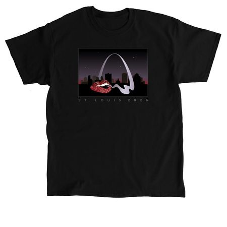 St. Louis 2026 Smoky Arch, a Black Classic Unisex Tee