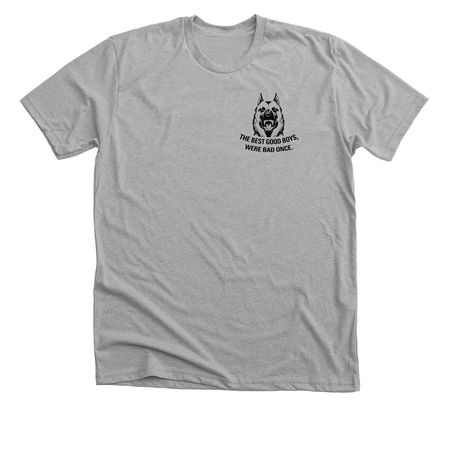 Good dogs., a Athletic Heather Premium Unisex Tee