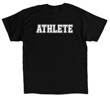 COMP COVER UP, a Black Classic Unisex Tee (back-view)
