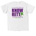 Know Rett - Andrew's Fundraiser, a White Classic Unisex Tee (back-view)
