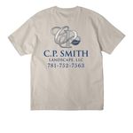 C.P. Smith Landscape Merch!&nbsp;, a Dust Unisex Heavyweight Tee (back-view)