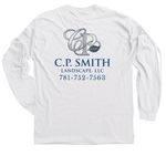 C.P. Smith Landscape Merch!&nbsp;, a White Classic Long Sleeve Tee (back-view)