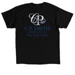 C.P. Smith Landscape Merch!&nbsp;, a Black Classic Unisex Tee (back-view)