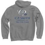 C.P. Smith Landscape Merch!&nbsp;, a Charcoal Pullover Hoodie (back-view)