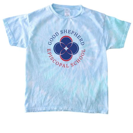 Good Shepherd Back to School Spirit Wear, a Lagoon Youth Tie Dye Tee