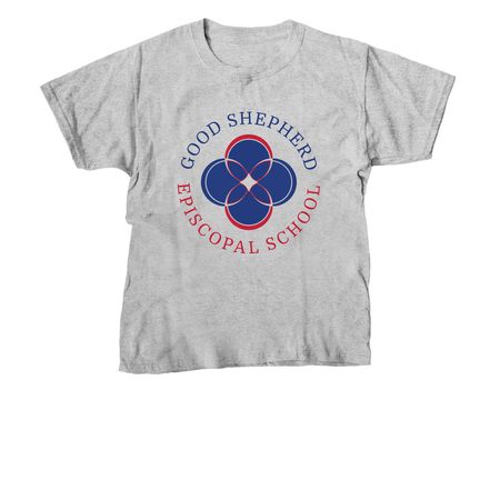 Good Shepherd Back to School Spirit Wear, a Sport Grey Youth Unisex Tee