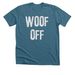 Woof Off, a Heather Deep Teal Premium Unisex Tee