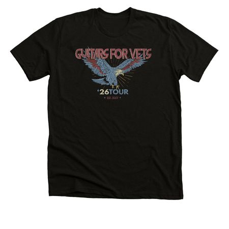 2026 G4V Tour Tee, a Black Heather Premium Unisex Tee