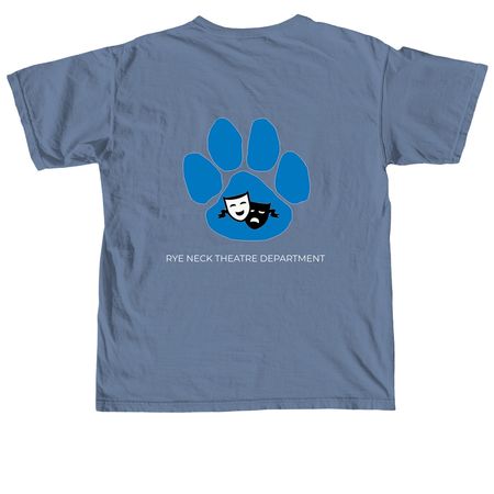 LOGO ON BACK, a Blue Jean Comfort Colors Unisex Tee