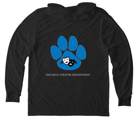LOGO ON BACK, a Space Black Allmade Eco Triblend Hoodie Tee