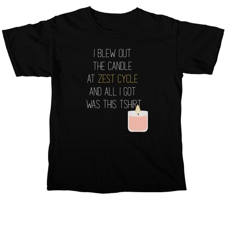 Candle Tee, a Black Comfort Colors Unisex Tee