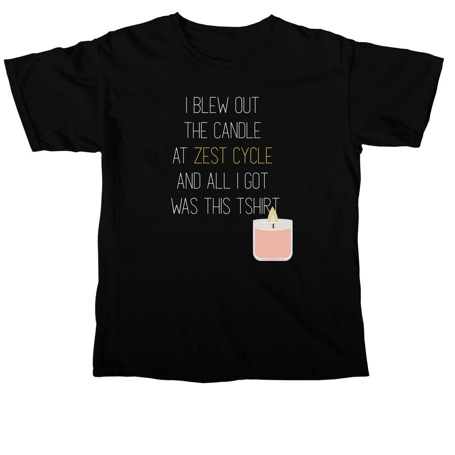 Candle Tee, a Black Comfort Colors Unisex Tee