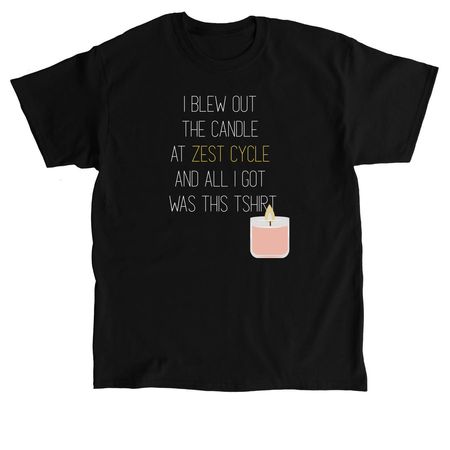 Candle Tee, a Black Classic Unisex Tee
