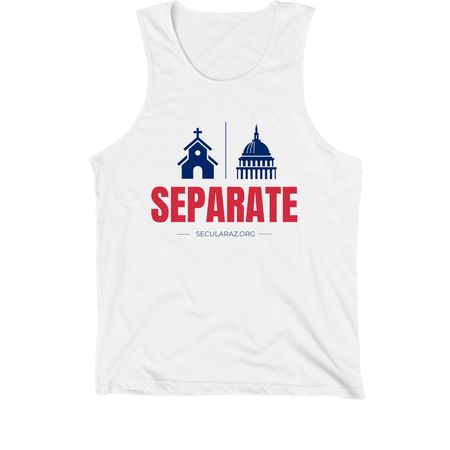 Separate Them, a White Premium Cotton Tank